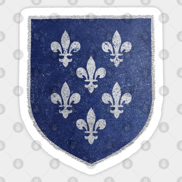 Coat of arms of Temeria | Medieval manuscript heraldry fan art inspired by The Wicher Sticker by MahakamWorkshop